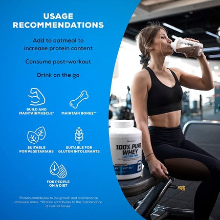 Proteina Praf BiotechUSA, 100% Pure Whey, 1000g, Cocos Ciocolată