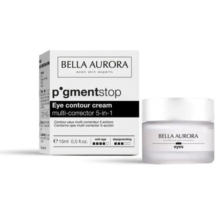 Bella Aurora PigmentStop Eye Contour Cream, 5-in-1 Multi-Corrective, 15 ml