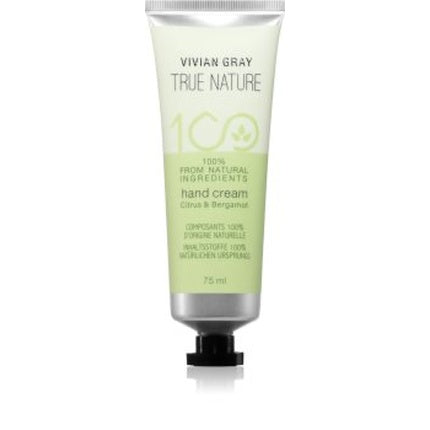 Cremă de Mâini, Vivian Gray, True Nature Citrus Bergamot, 75 ml