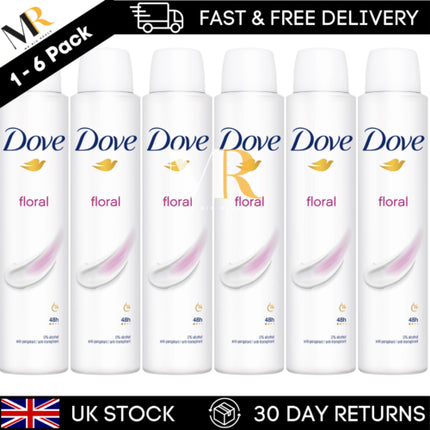 Deodorant Dove Floral, 200ml, 0% Alcool