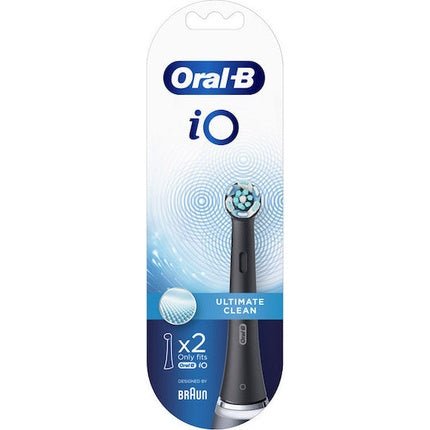 Perii de dinți electrice Oral-B iO, Ultimate Clean, negre, x2