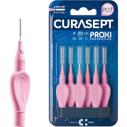 Perii Interdentare Curasept Proxi P07, Roz, Set de 6