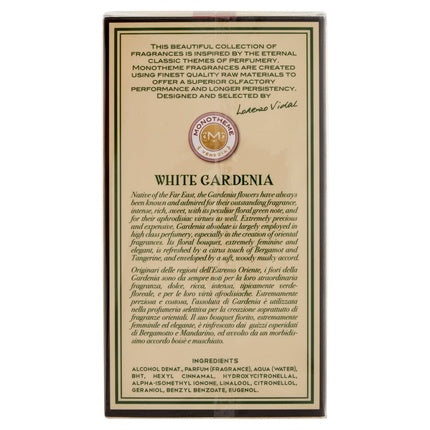 Apa de Toaleta, Monotheme Venezia Fine, White Gardenia, 100 ml