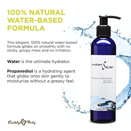 Loțiune personală Earthly Body WaterSlide 100% naturală albastru