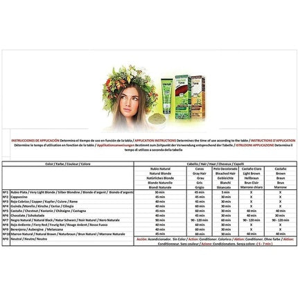 Vopsea de păr, Herbal Time, Henna, cremă colorantă, 75ml