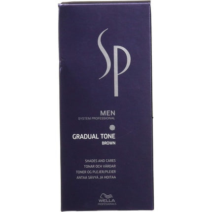 Vopsea de păr, Wella, SP Men Gradual Tone Brown, 60ml + Șampon 30ml