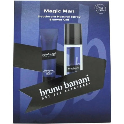Set cadou Deodorant, Bruno Banani Magic Man, 75ml si Gel de Dus 50ml