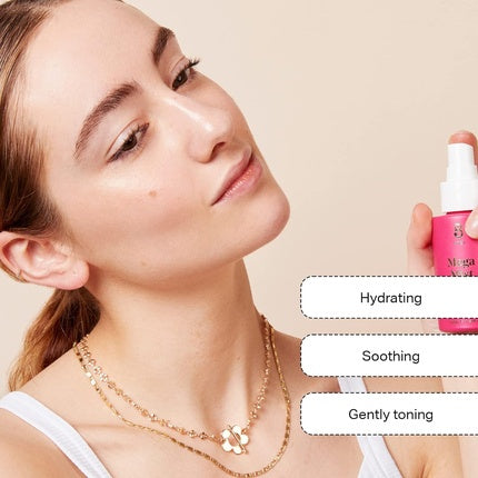 Spray facial, Bybi Beauty, Mega Mist, roz, 70ml