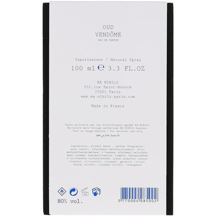Eau de Parfum Ex Nihilo Oud Vendôme, 50 ml