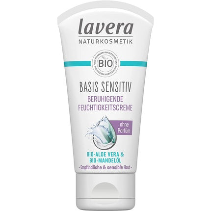 Cremă Fațială Lavera Basis Sensitiv, Bio Aloe Vera & Ulei de Migdale, 50ml