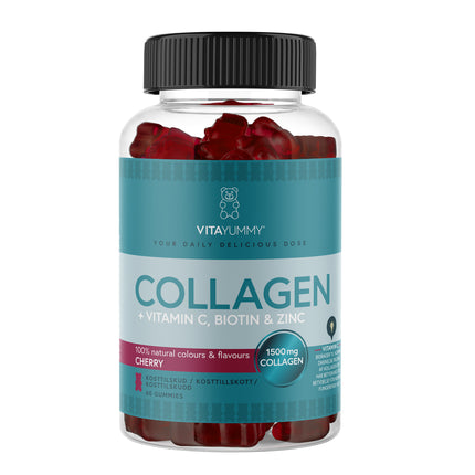 Gume vitaminice cu colagen Cherry, Vitayummy, 60 bucăți