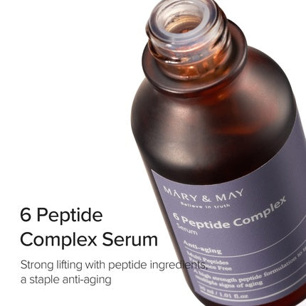 Serum Anti-îmbătrânire Mary & May 6 Peptide Complex, 30 ml