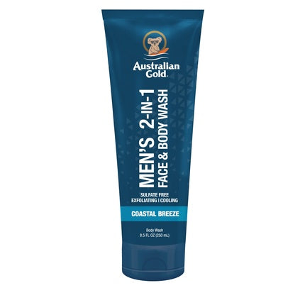 Gel de duș Australian Gold Men's 2in1 Face & Body Wash, Coastal Breeze, 250 ml