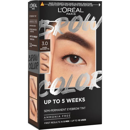Culoare semi-permanentă sprâncene, L'Oréal Paris, Dark Brunette