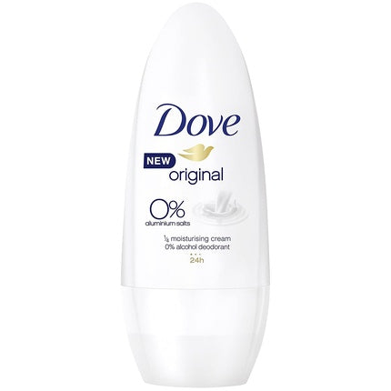 Dove Original Roll-On Deodorant, 50ml, alb
