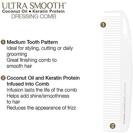 Pieptene Cricket Ultra Smooth Coconut, unisex, 18 cm