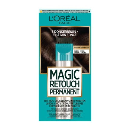 Spray de colorare păr, L'Oréal Paris Magic Retouch, Dark Brown (3), 110g