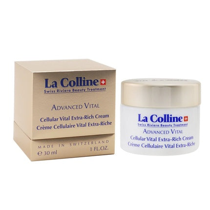 Cremă Hidratantă Față, La Colline, Advanced Vital Cellular Extra-Rich Cream, 30ml, Auriu