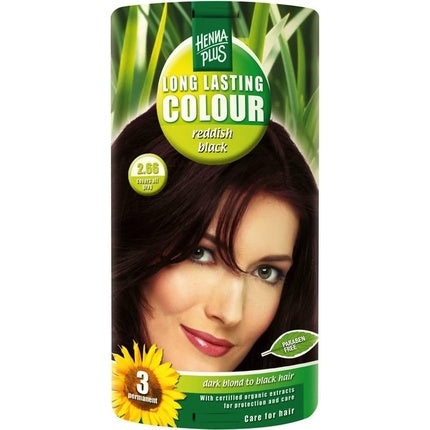 Hennaplus Long Lasting Colour, 2.86 Reddish Black, 181 g