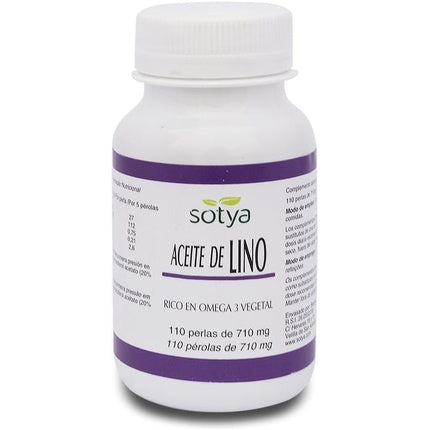 Ulei de corp, Sotya, Flaxseed Oil, 110 capsule