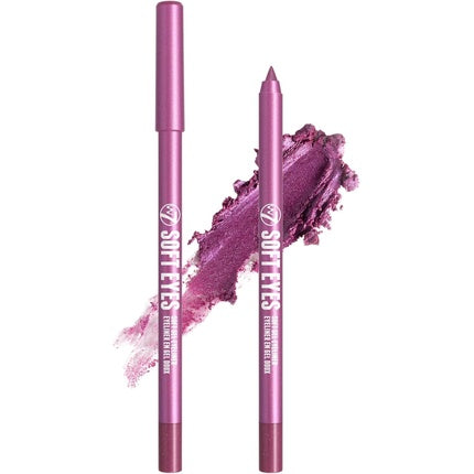 W7 Soft Eyes Soft Gel Eyeliner Girl Crush, roz metalizat, 10g