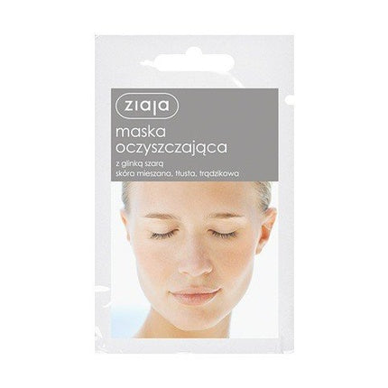 Masca de față Ziaja cu argilă gri, 7ml