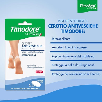 Plasturi Pentru Bătături, Timodore, Hydrocolloid, Alb