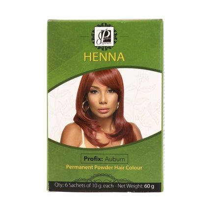 Profix Organics Henna Color Auburn, pudră vopsea de păr permanentă, 60g