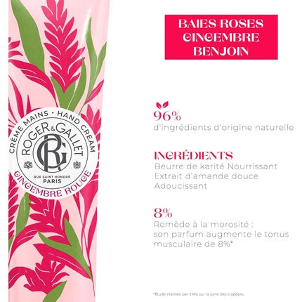 Cremă de Mâini, Roger & Gallet, Gingembre Rouge, 250ml
