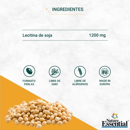 Supliment alimentar, Nature Essential, Soya Lecithin 1200mg, 90 capsule