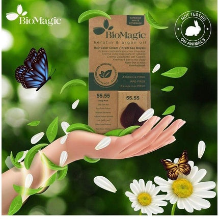 Vopsea de păr Biomagic 6/72 Blond Bej Închis 240g