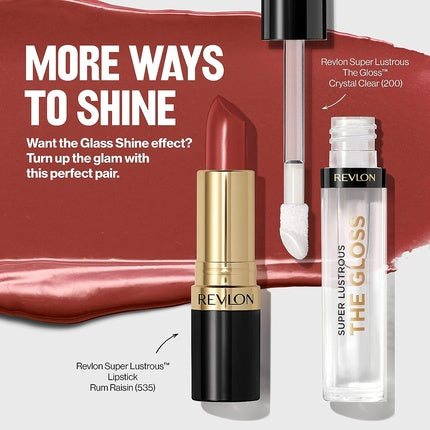 Ruj Revlon Super Lustrous Glass Shine, Rum Raisin 008, 3.1g