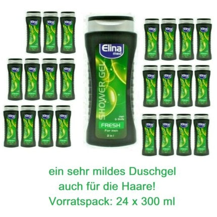 Gel de duș Elina Med Fresh For Men 2 in 1, verde, 300 ml
