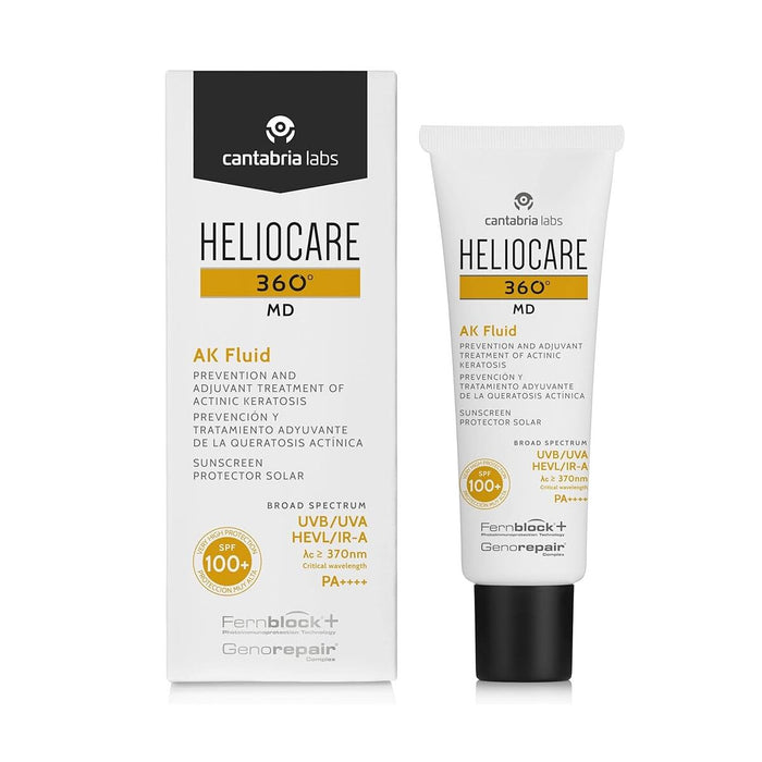 Cremă de protecție solară față, Arganour, Heliocare 360 Md Ak Fluid, SPF 50, 50 ml