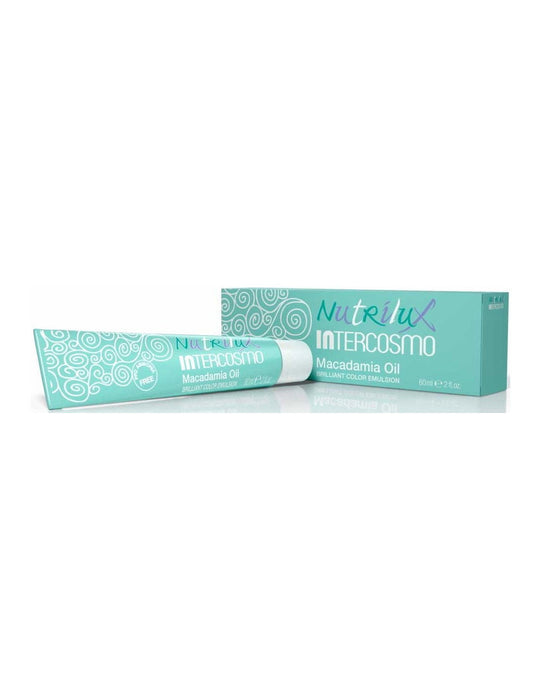 Vopsea permanentă de păr Intercosmo Nutrilux Macadamia Oil, nuanța 10.0 Orange Blossom Honey, 60 ml