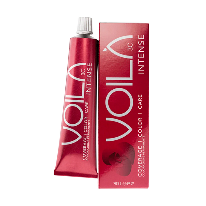 Vopsea permanentă de păr Intercosmo Voila 3C Intense, nuanța 10.23 Platinum Beige Blonde, 60 ml