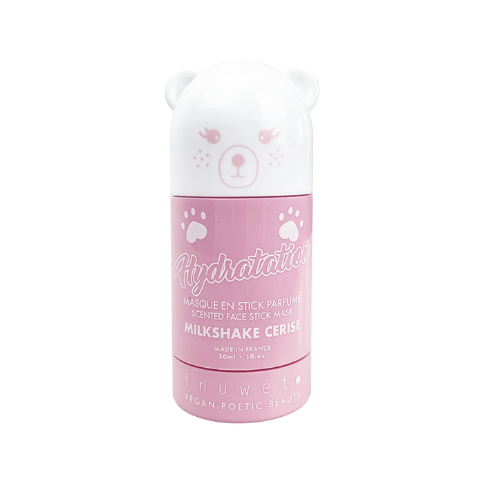 Mască de față tip stick Inuwet Milkshake Cerise, hidratantă și calmantă, vegană, 30 ml