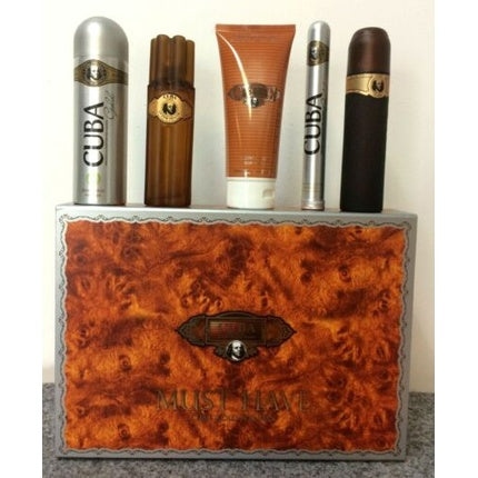 Set parfum și îngrijire, No-Name, Cuba Gold, 35ml + gel de duș și spray de corp