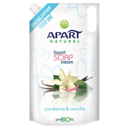 Săpun lichid cremos Apart Natural, Gardenia & Vanilla, prebiotic, refill 900ml