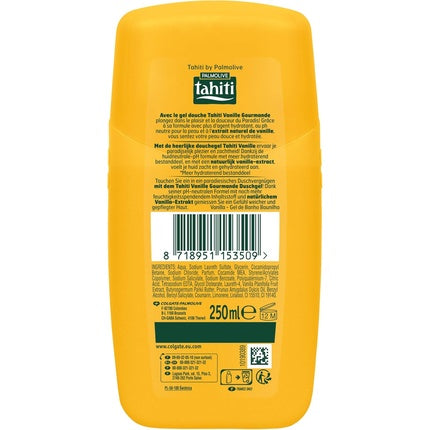 Gel de duș Tahiti Aromatic Vanilla, 250 ml, ambalaj galben