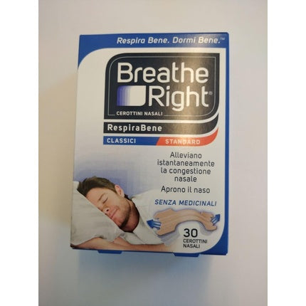 Breathe Right, Original Standard Nasal Strips, 30 buc