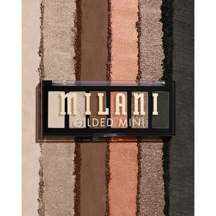 Paletă farduri, Milani, Gilded Mini, nuanțe mate și sidefate