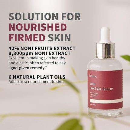 Serum ulei, Iunik, Noni Light, 50ml, alb