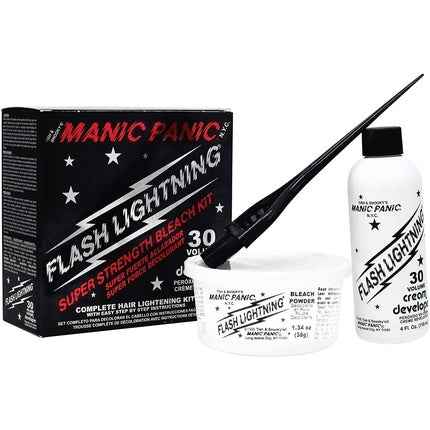 Kit Decolorare Păr Manic Panic Flash Lightning 30 Volume Alb