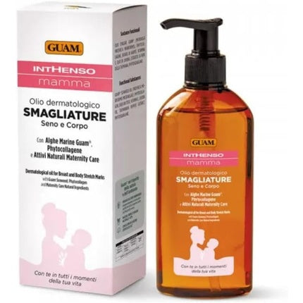 Ulei Dermatologic Guam Inthenso Mamma, 200ml, Culoare Amber, Ambalaj cu Pompă