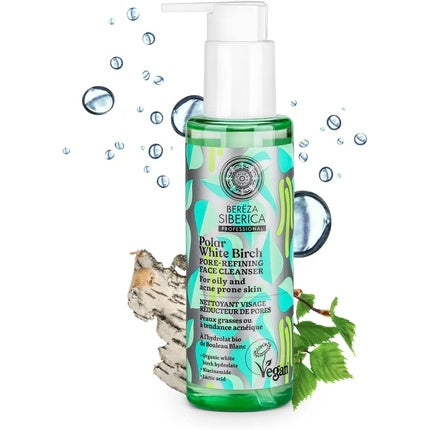 Gel de curățare față, Natura Siberica, pori finisaj, 190g