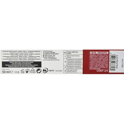 Vopsea de păr, L'Oréal, Majirouge C4.60, roșu intens castaniu mediu