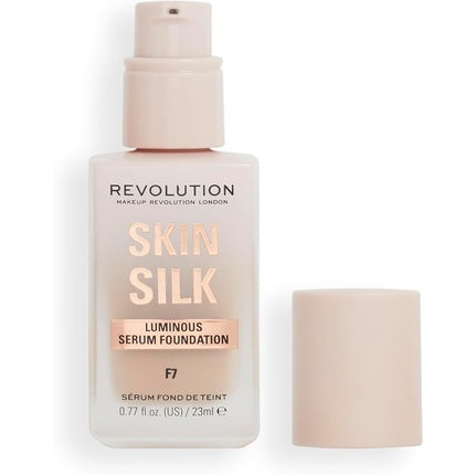 Fund de ten lichid Makeup Revolution Skin Silk Serum Foundation F7, 23ml