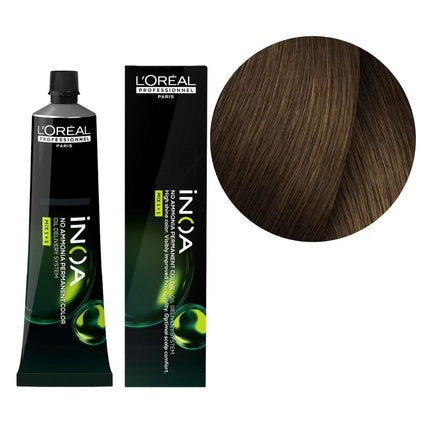 Vopsea de păr L'Oréal Professionnel Inoa 63 Fundamental New, brun deschis, 100g