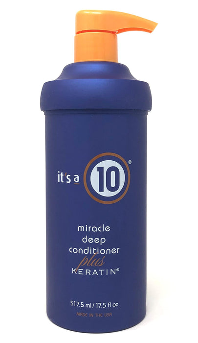 Balsam de păr It's a 10 Miracle Deep Plus Keratin, pentru reparare, 517,5 ml